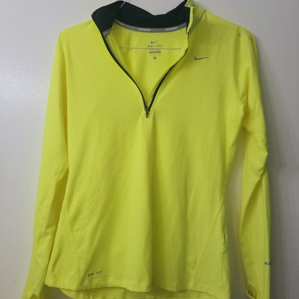 Neon yellow Nike pullover